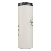 花嫁の母親エレガントの葉金ゴールド線 タンブラー (裏面)