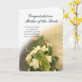 花嫁の母　おめでとう　カード カード (黄色い花)