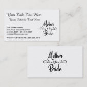 花嫁の母-おもしろいなリハーサルの夕食 名刺 (正面/裏面)