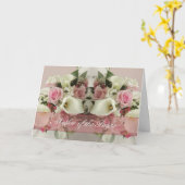 花嫁の母 お祝い カード ブーケ カード (黄色い花)