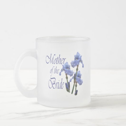 花嫁の母/アイリス フロストグラスマグカップ (左)