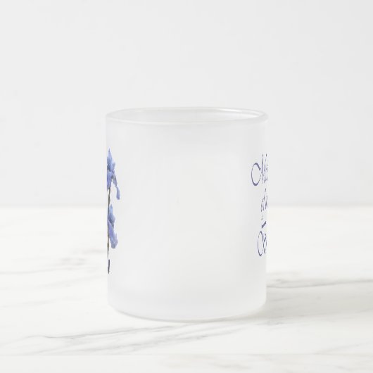 花嫁の母/アイリス フロストグラスマグカップ (中央)