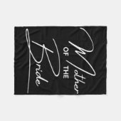 花嫁の母　ウェディングシャワー　ブライダルパーティー フリースブランケット (正面(横))