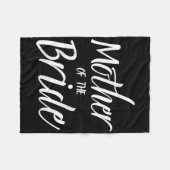 花嫁の母 ウェディングシャワー ブライダルパーティー マザーオブザブライド フリースブランケット (正面(横))