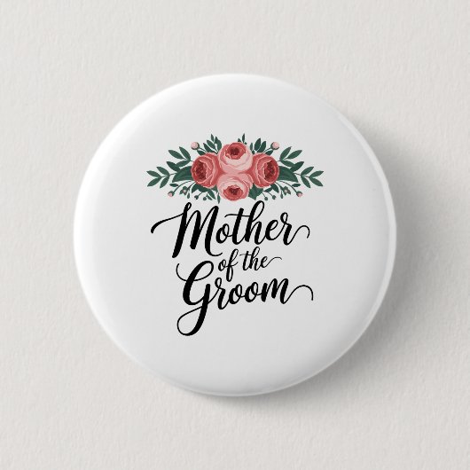 花嫁の母 ウェディングシャワー 新婦の母 花嫁の母 缶バッジ (正面)