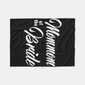 花嫁の母 ウェディングパーティー マッチング ブライダル フリースブランケット (正面(横))