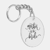 花嫁の母　ウェディング　カリグラフィー　|　キーチェーン キーホルダー (正面左)