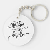 花嫁の母　ウェディング　カリグラフィー　|　キーチェーン キーホルダー (裏面)