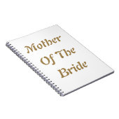 花嫁の母 ウェディング ギフト おしゃれ ゴールド ホワイト ノートブック (右側)