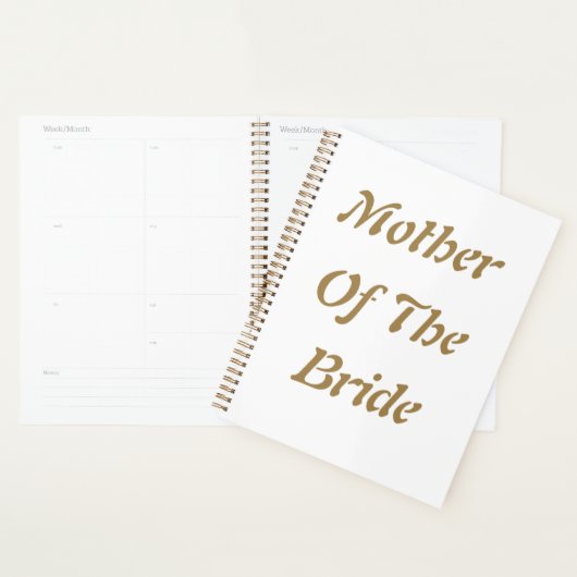 花嫁の母 ウェディング ギフト お祝い ゴールド ホワイト プランナー手帳 (ディスプレー)