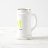 花嫁の母 ウェディング 蛍光黄色 ビールジョッキ (正面右)