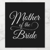 花嫁の母 エレガント ワインラベル (シングルラベル)