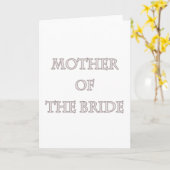 花嫁の母 カード (黄色い花)