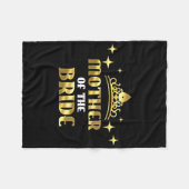 花嫁の母 クールな花嫁 ウェディング ヘン パーティー フリースブランケット (正面(横))