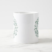 花嫁の母 |グリーン素朴リース結婚ズ ジャンボコーヒーマグカップ (正面)