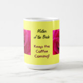 花嫁の母 コーヒーマグ ピンクのバラの花 コーヒーマグカップ (中央)