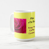 花嫁の母 コーヒーマグ ピンクのバラの花 コーヒーマグカップ (正面左)
