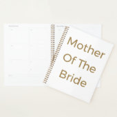 花嫁の母 ゴールド ホワイト ウェディング ギフト ファーバー プランナー手帳 (ディスプレー)