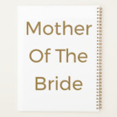 花嫁の母 ゴールド ホワイト ウェディング ギフト ファーバー プランナー手帳 (裏面)