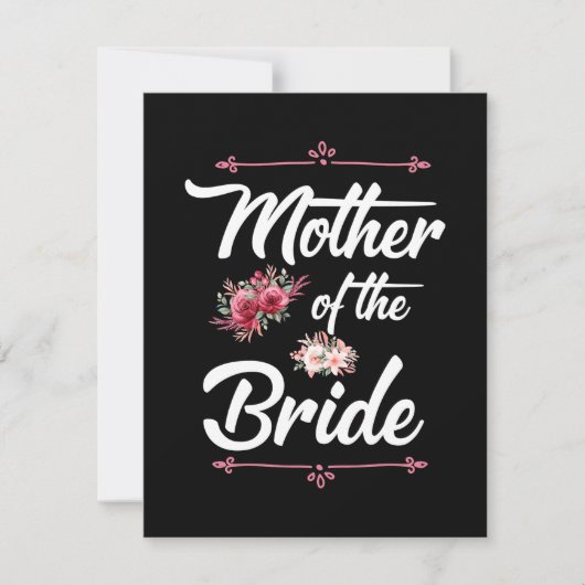 花嫁の母 サンキューカード (正面)