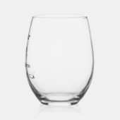 花嫁の母 ステムなしワイングラス (左)