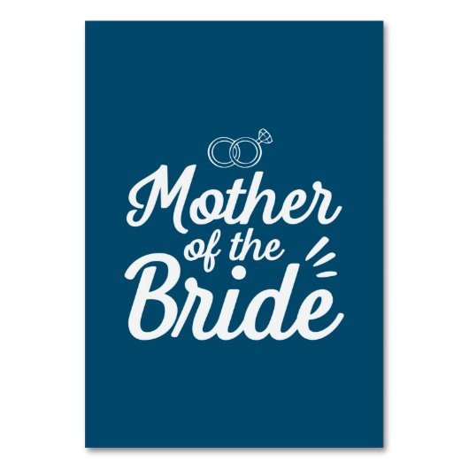 花嫁の母 テーブルナンバー (正面)