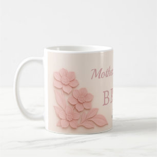 花嫁の母 ピンクの花 コーヒーマグカップ