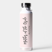 花嫁の母 ブッシュピンク 結婚式 ウォーターボトル (左面)