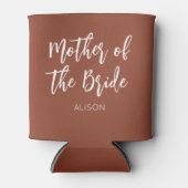 花嫁の母 ブラウン テラコッタ ウェディング 缶クーラー (正面)