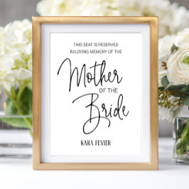 花嫁の母　メモリアル　リザーブドシート　ウェディング ポスター