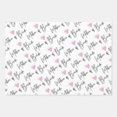 花嫁の母 ラッピングペーパー フラットシート 3枚セット ラッピングペーパーシート (正面3)