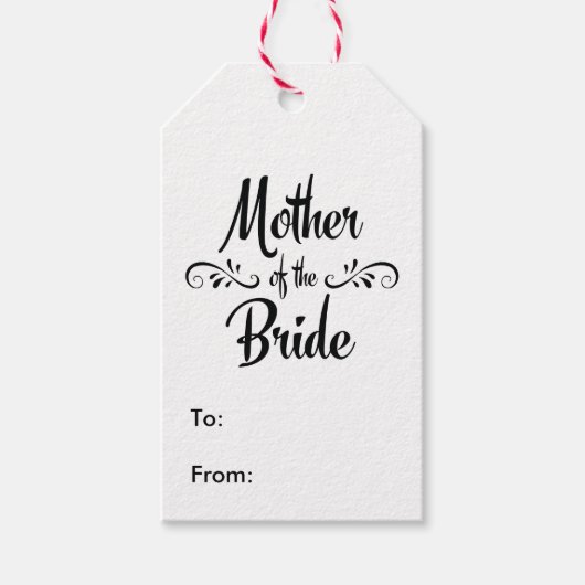 花嫁の母 – リハーサルおもしろいディナー ギフトタグ (正面)