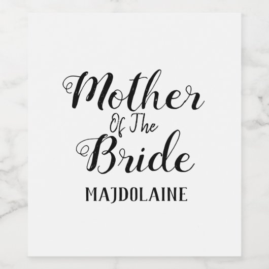 花嫁の母 ワインラベル (シングルラベル)