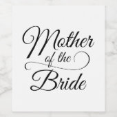 花嫁の母 ワインラベル (シングルラベル)