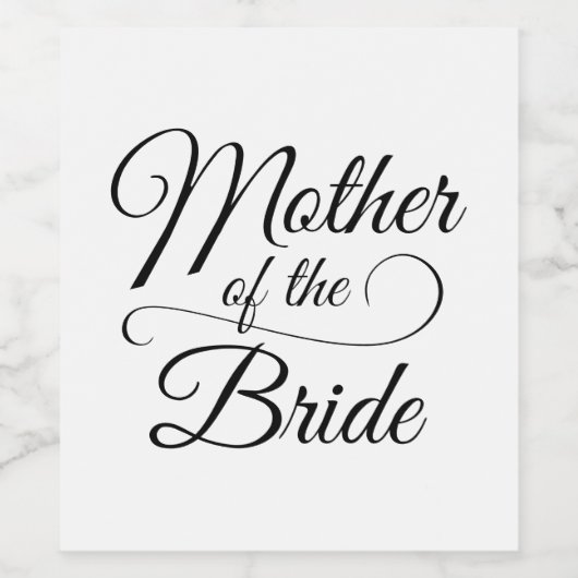 花嫁の母 ワインラベル (シングルラベル)