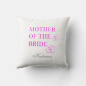花嫁の母 名前 モノグラム ウェディング フラワーズ アウトドアクッション (裏面)