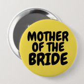 花嫁の母 大きなボタン 缶バッジ (正面&裏面)