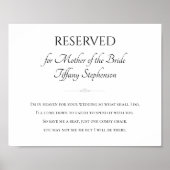 花嫁の母 天国であなたの結婚式を祝福しています ポスター (正面)