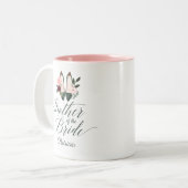 花嫁の母 |水彩フローラハイヒール ツートーンマグカップ (正面左)