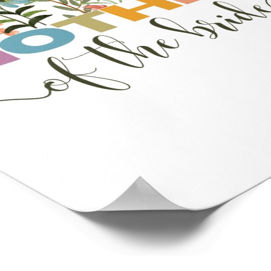 花嫁の母 私の大切な初めての母の日 ポスター (角)