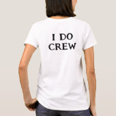 花嫁の母 | 私はクルー ママ 名前 白 Tシャツ (裏面)