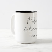 花嫁の母 | 結婚式の列席者とハート ツートーンマグカップ (正面左)