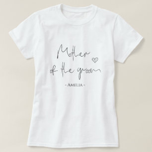 花嫁の母 結婚披露宴とハート Tシャツ