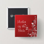 花嫁の母 ---- 赤いスクロール 缶バッジ (正面&裏面)