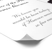 花嫁の母　追悼　席　結婚式　メモリアル ポスター (角)