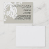 花嫁の毛および化粧の名刺 名刺 (正面/裏面)