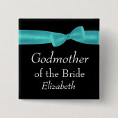 花嫁の水の弓結婚式の名前をカスタムするY6の教母 缶バッジ (正面)