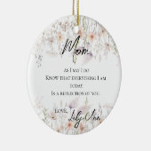 花嫁の水彩のワイルドフラワーマザー セラミックオーナメント (右)