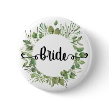 花嫁の水彩植物葉リース書道