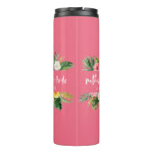 花嫁の水彩画の花柄の母 タンブラー (裏面)